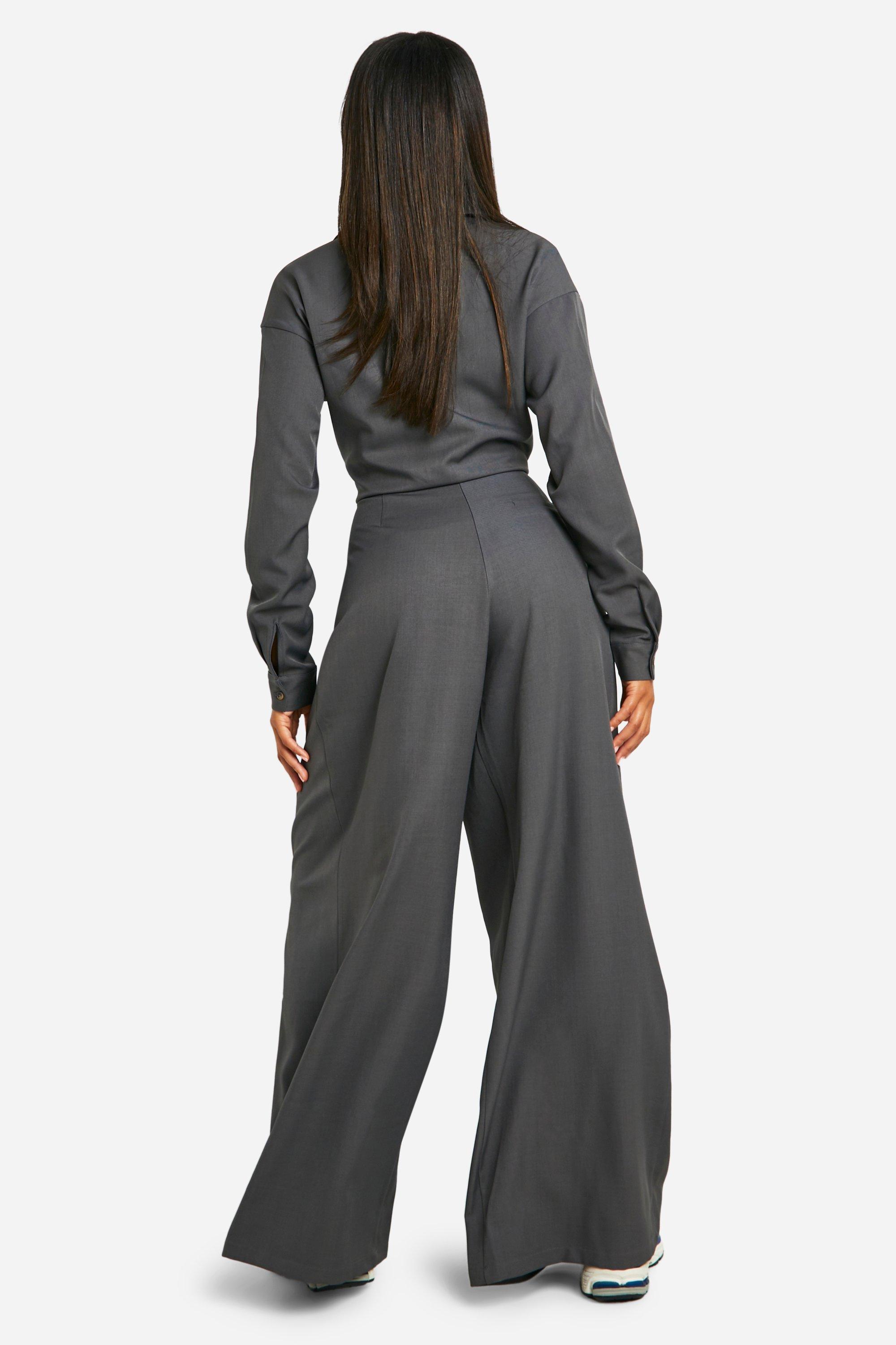 LOOPE ルーペ OUTSIDE PLEATED TROUSERS 33 hzz05435_grey marl_xl?w=537&